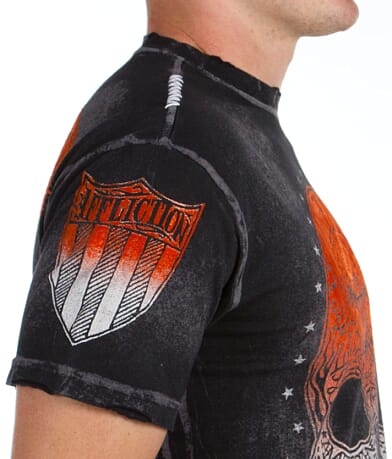 Affliction American Customs Dead Head T-Shirt right detail view