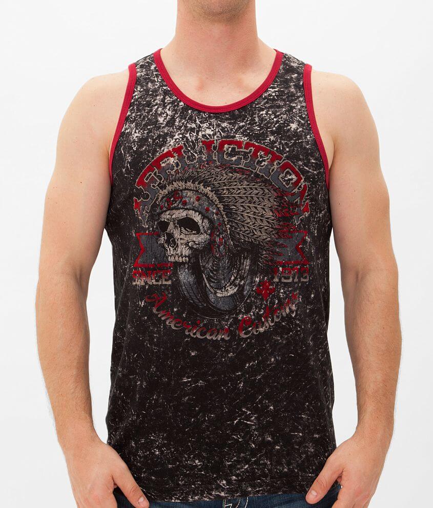 Affliction American Customs Bull Run Tank Top front view