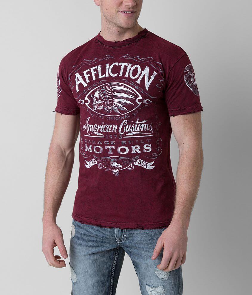 Affliction Prohibition Reversible T-Shirt front view