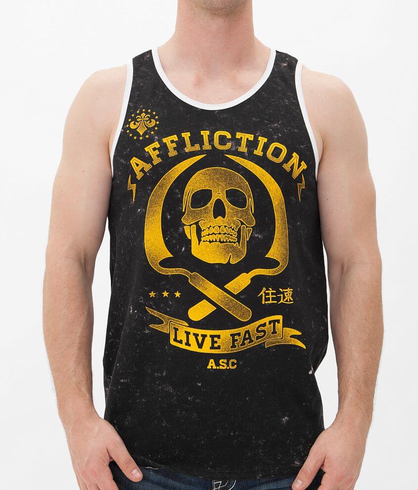 Affliction Crew Reversible Tank Top front view