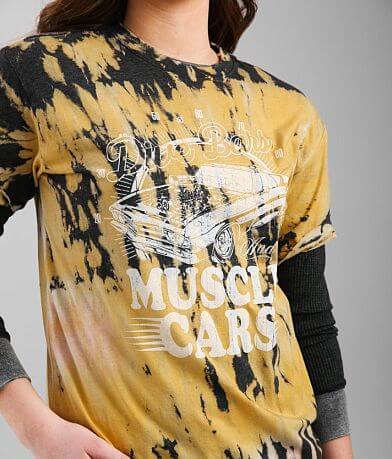 American Highway Dive Bars &amp; Muscle Cars T-Shirt MISC_DETAIL_1