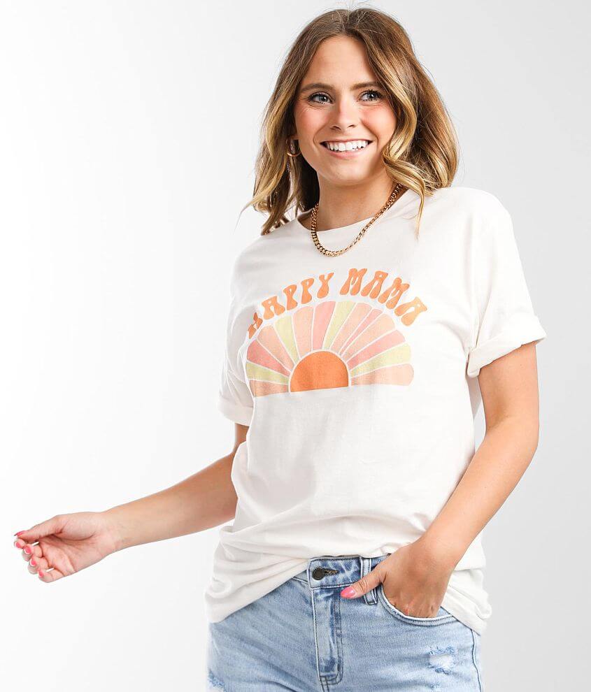 American Highway Happy Mama T-Shirt front view