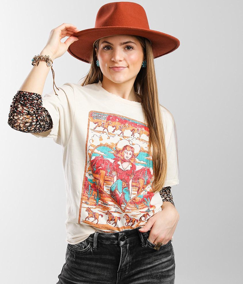 American Highway Western Girl T-Shirt front view