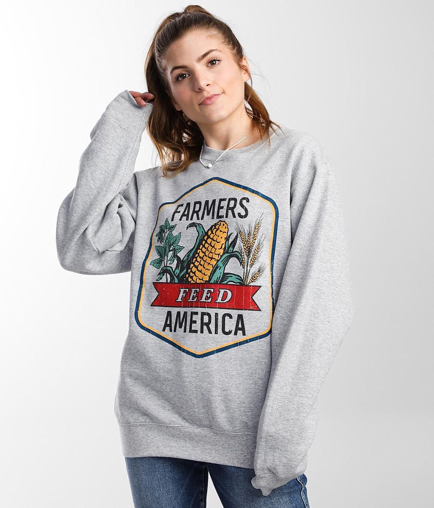 American Highway Farmers Feed America Sweatshirt front view