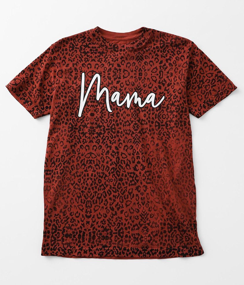 American Highway Mama Leopard T-Shirt front view