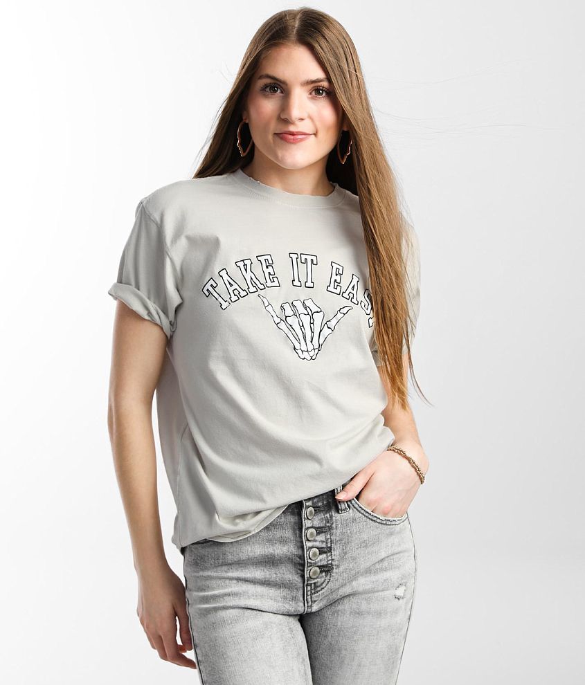 American Highway Take It Easy T-Shirt - Women's T-Shirts in Pumice ...