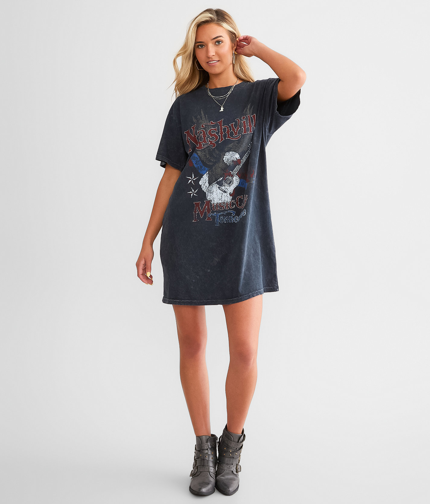 American Highway Music City USA T-Shirt Dress - Women's Dresses in Black |  Buckle