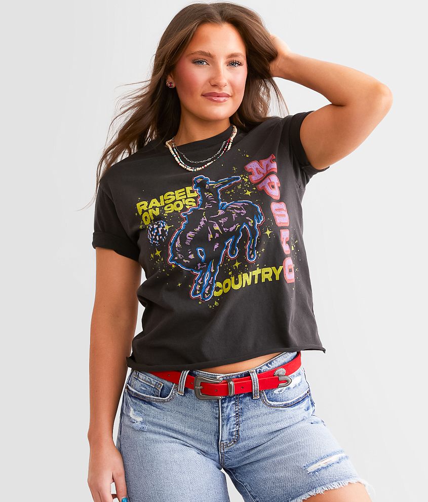 American Highway Raised On 90's Country T-Shirt front view