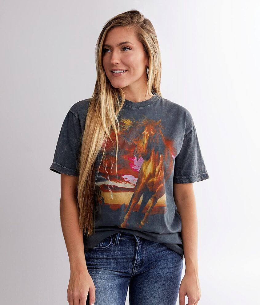 American Highway Stallion Sky T-Shirt front view