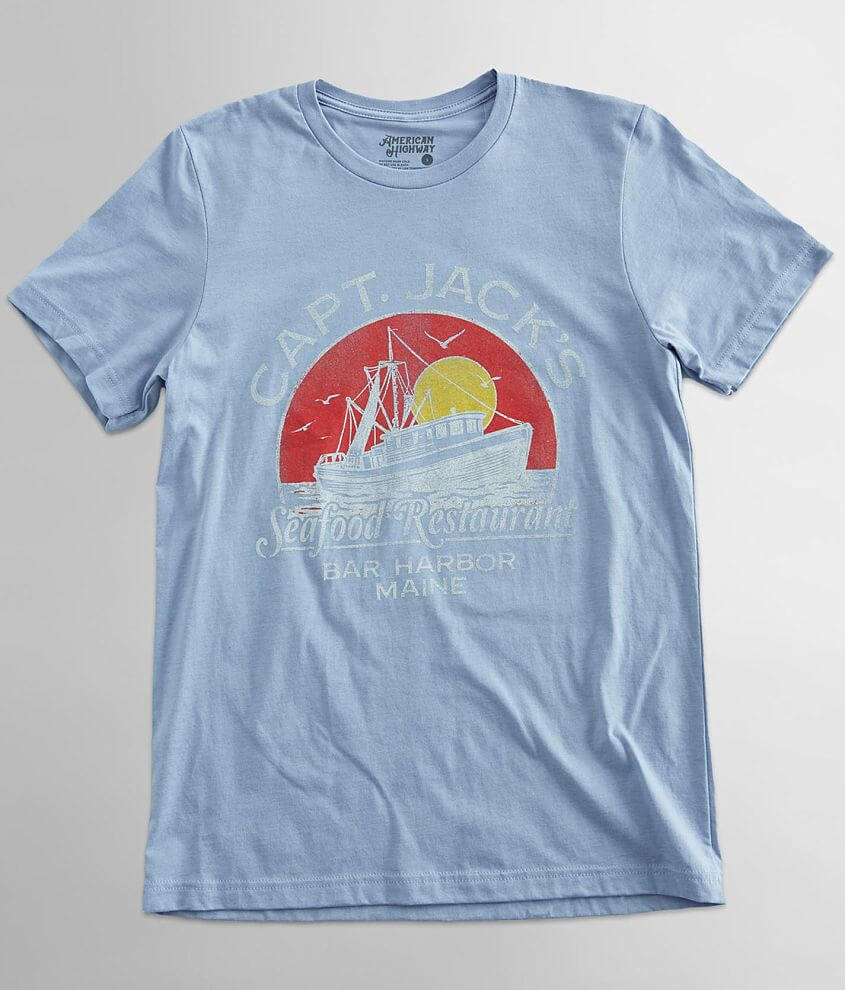 Image of American Highway Capt. Jack's Restaurant T-Shirt