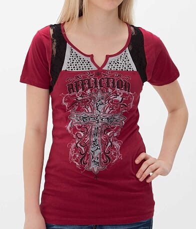 Affliction Jasmine T-Shirt misc detail 2 view