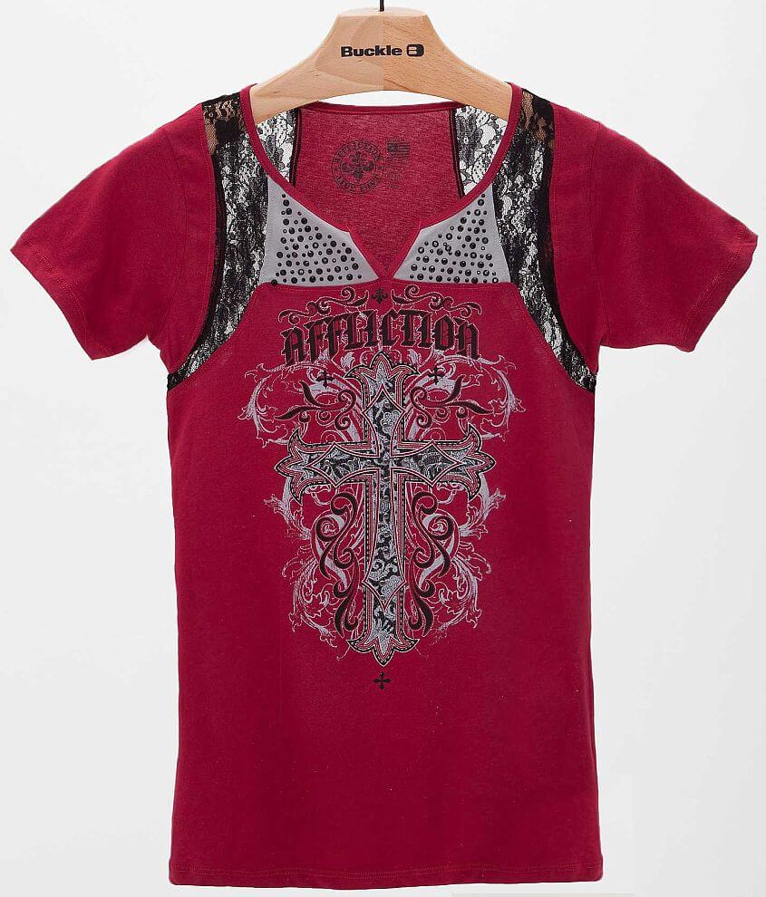 Affliction Jasmine T-Shirt front view