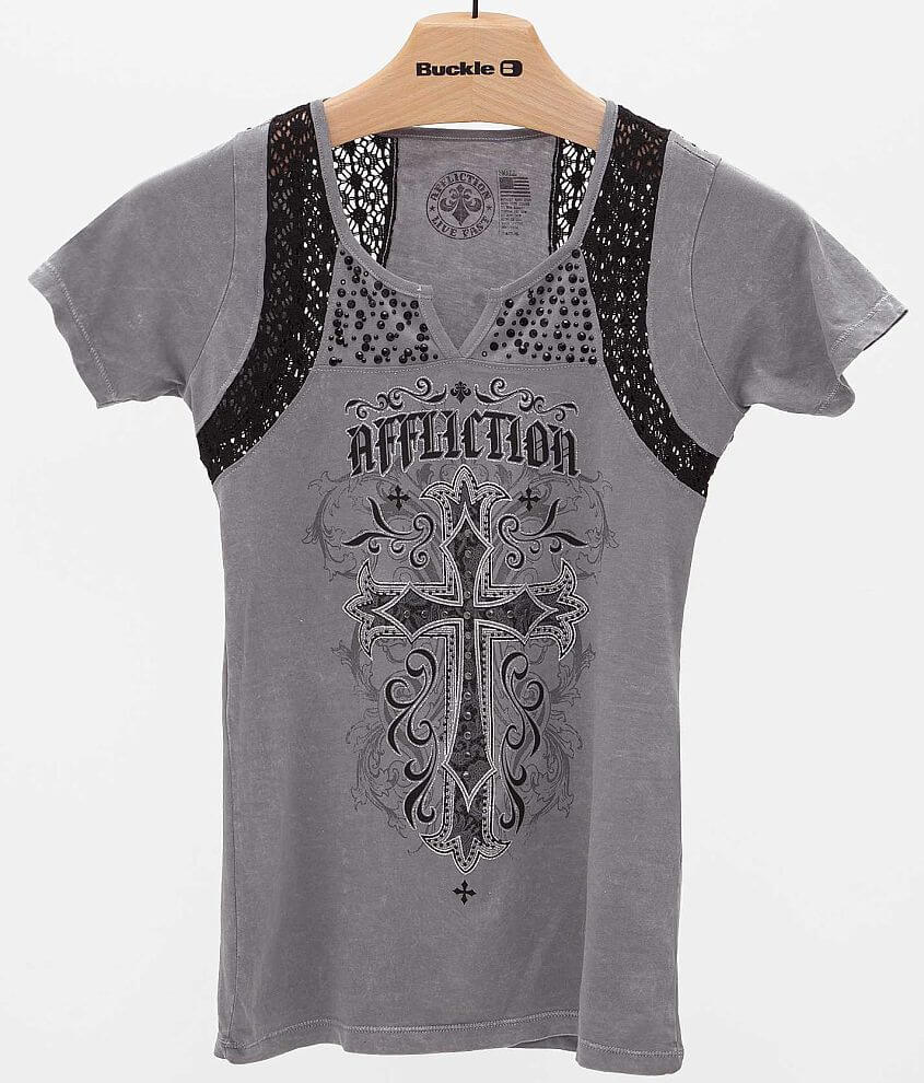 Affliction Jasmine T-Shirt front view