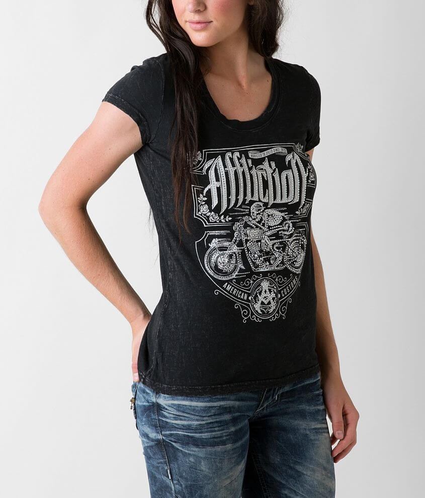 Affliction American Customs Death Rider T-Shirt front view