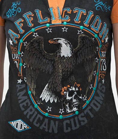 Affliction American Customs Crestfallen T-Shirt misc detail 3 view