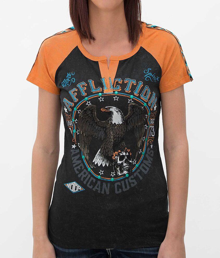 Affliction American Customs Crestfallen T-Shirt front view