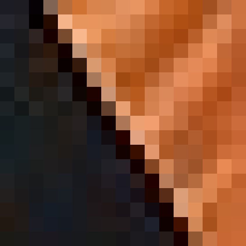 Black Burnt Orange Lava W