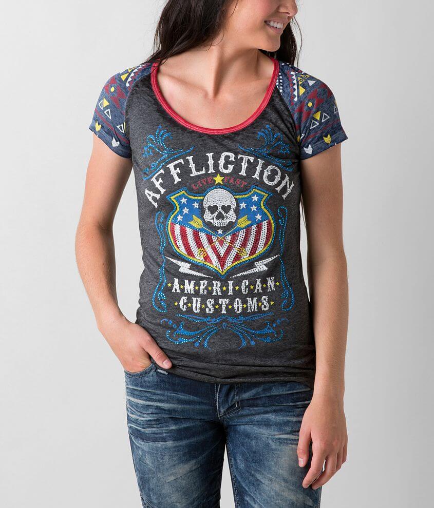 Affliction American Customs Whiskey Sour T-Shirt front view