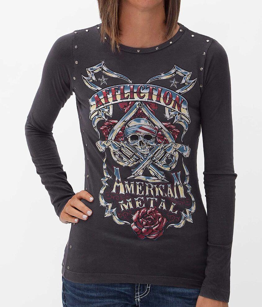 Affliction American Metal Infamous T-Shirt front view