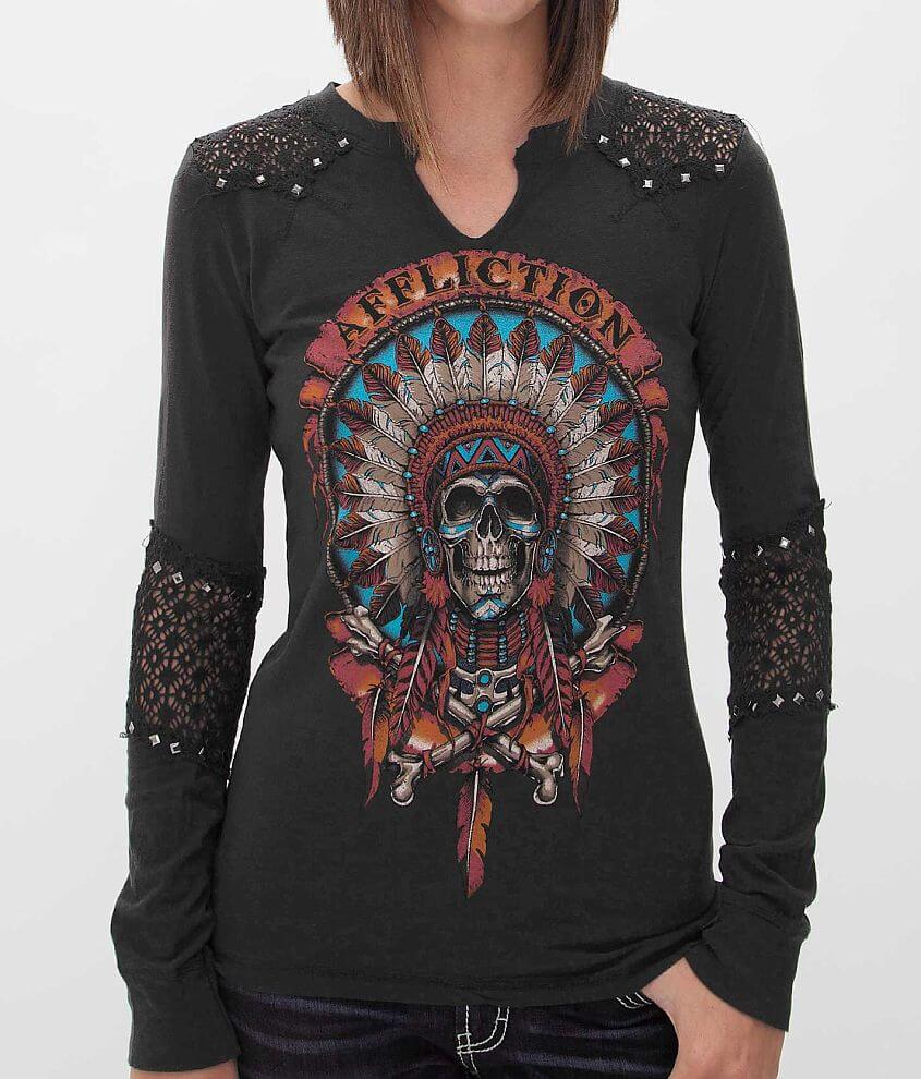 Affliction Wild Buffalo T-Shirt front view