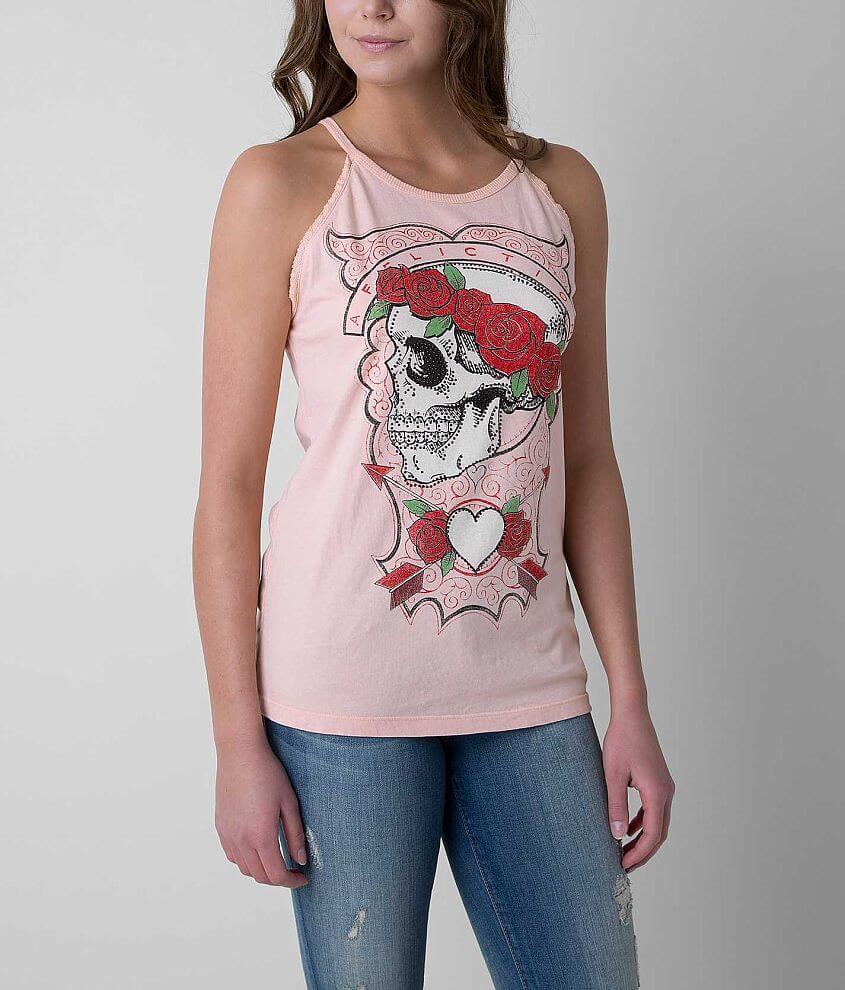 Affliction Rose Garden Tank Top front view