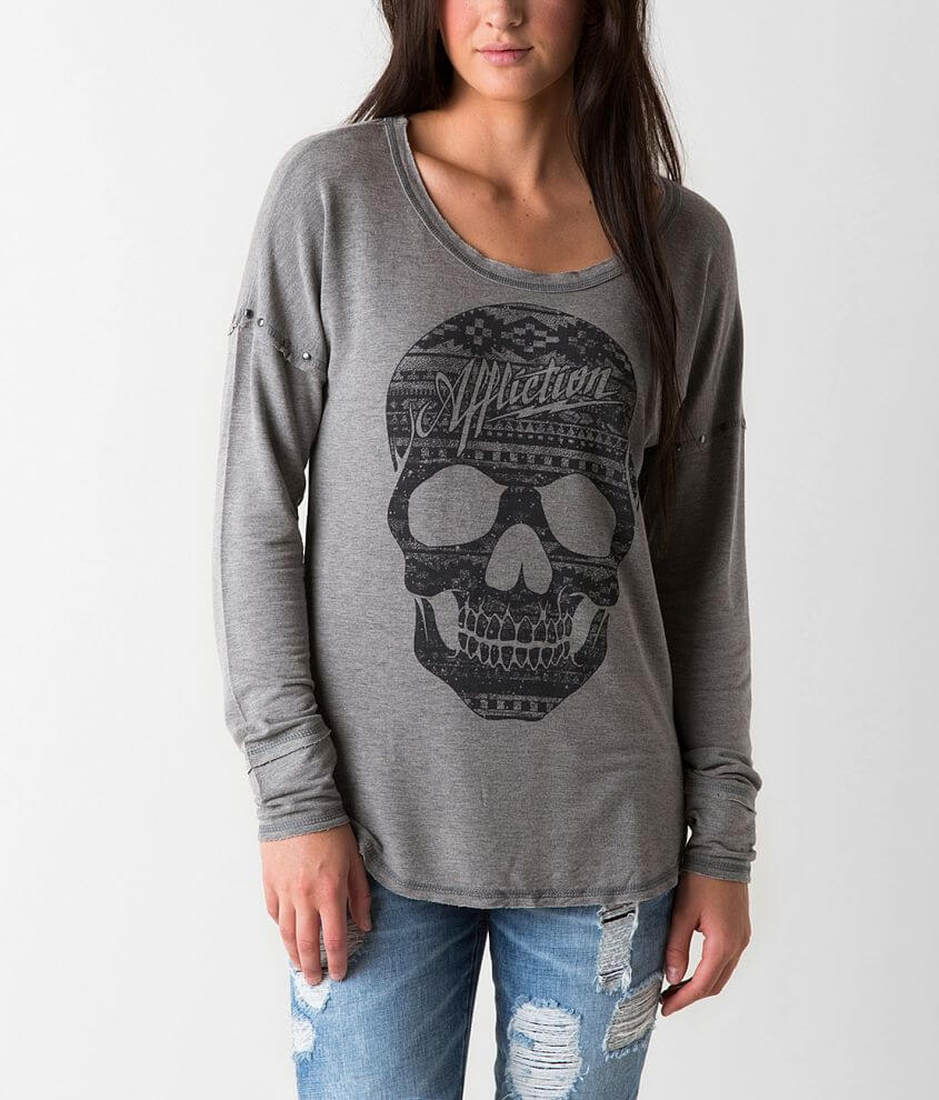 Womens cheap skull sweatshirt