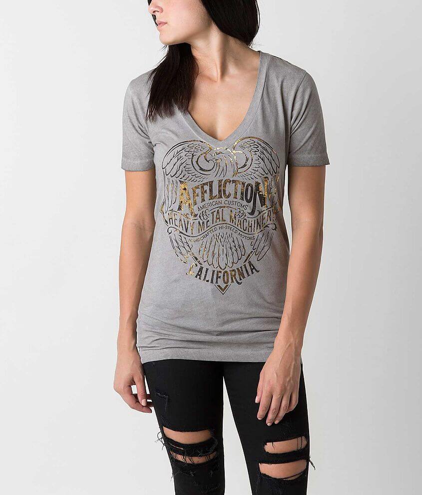 Affliction American Customs Metalworks T-Shirt front view
