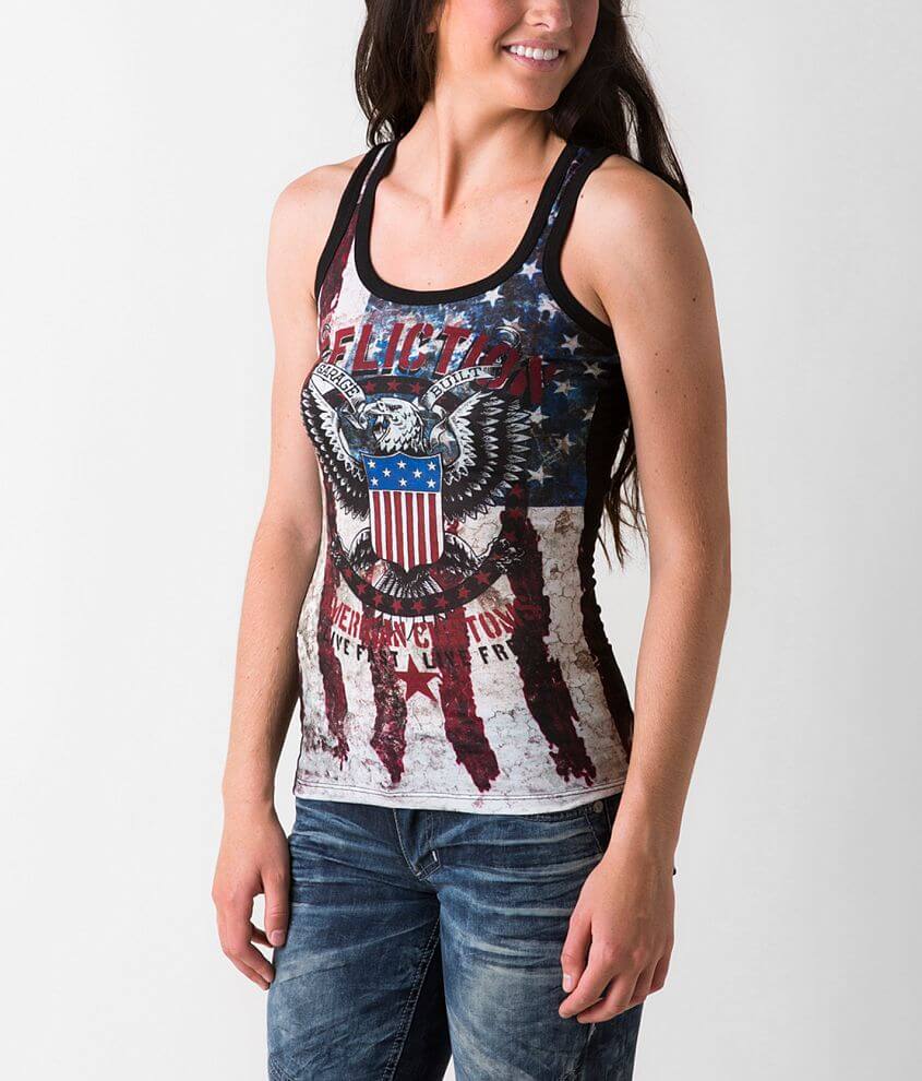 Affliction American Customs Eagle Clutch Tank Top front view