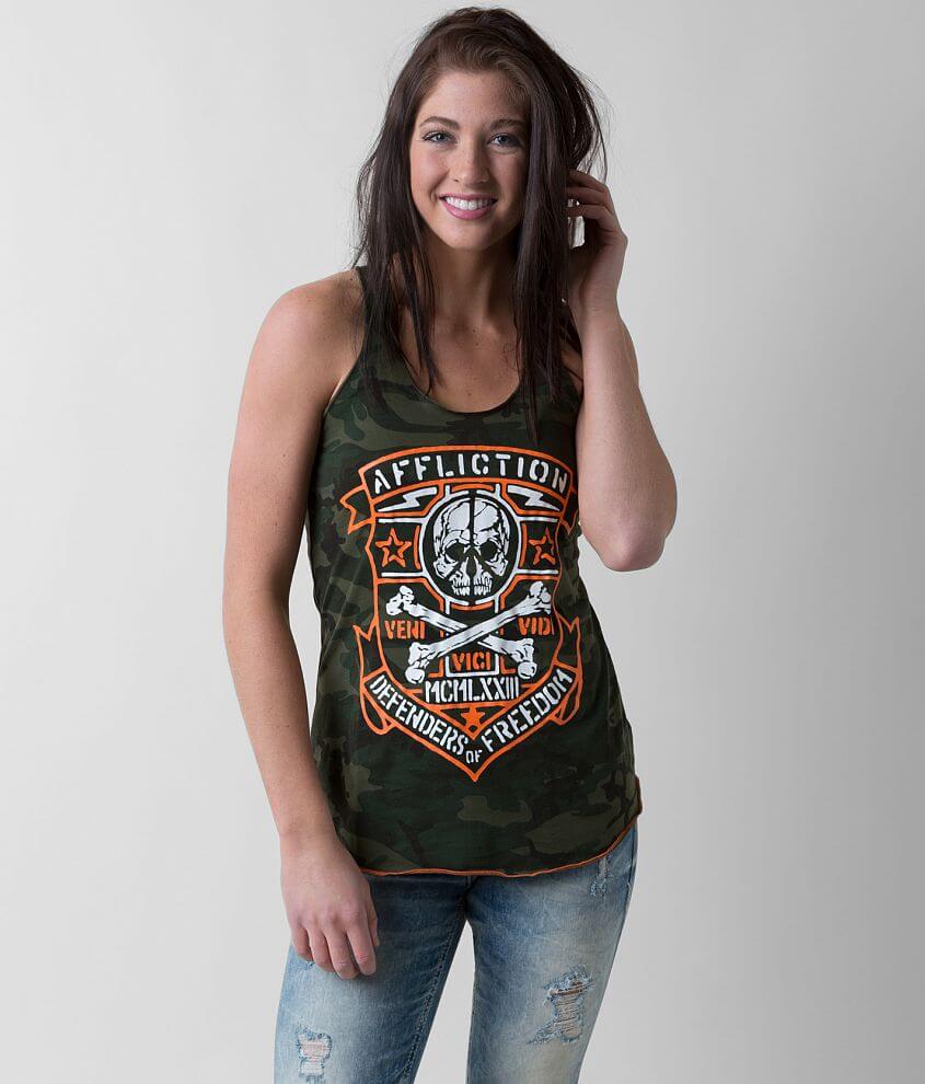 Affliction American Customs Defenders Tank Top front view
