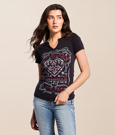 Affliction Leona T-Shirt front view