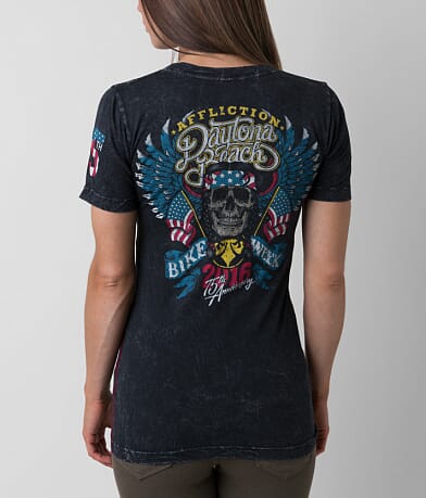 Affliction American Customs Daytona Beach T-Shirt BACK