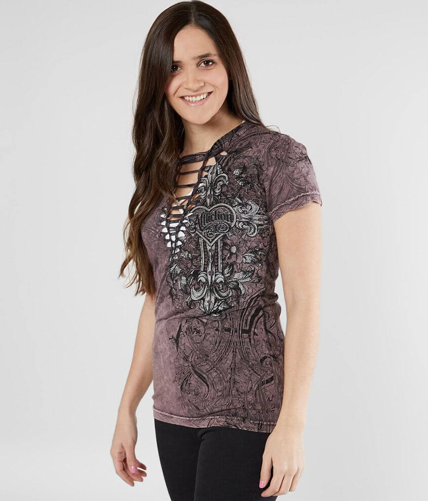 Affliction Blossom T-Shirt front view