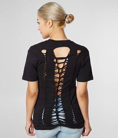 Affliction Skull Diamonds T-Shirt back view