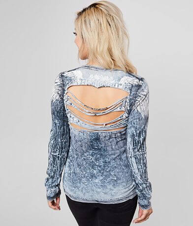 Affliction Age Of Winter Reversible T-Shirt back view