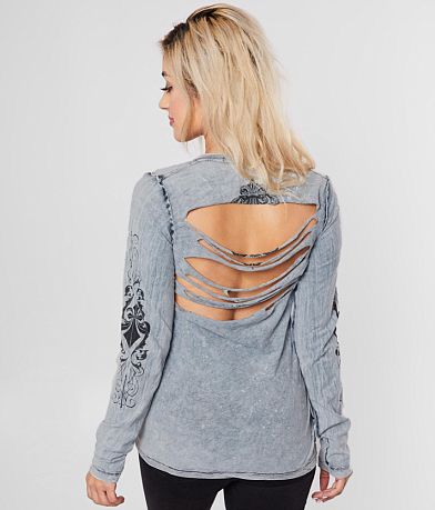Affliction Age Of Winter Reversible T-Shirt misc detail 2 view