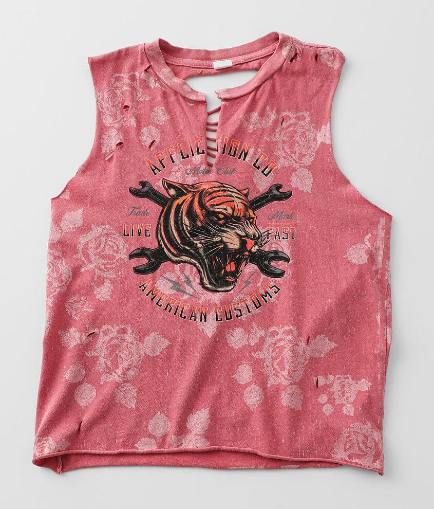 Affliction American Customs Silent Tank Top front view
