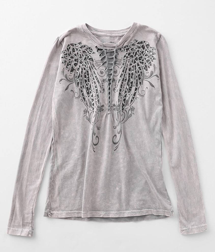 Affliction Angelic Wings T-Shirt front view