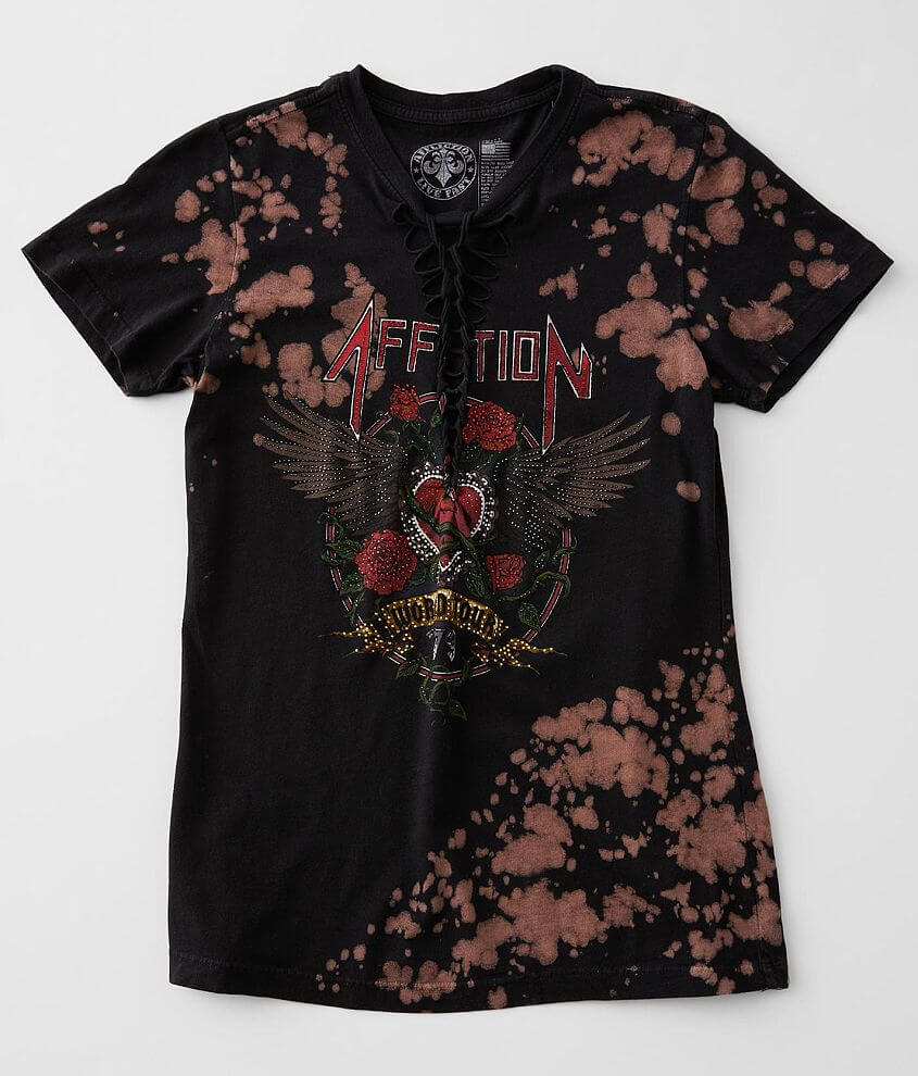 Affliction Heart & Roses T-Shirt front view