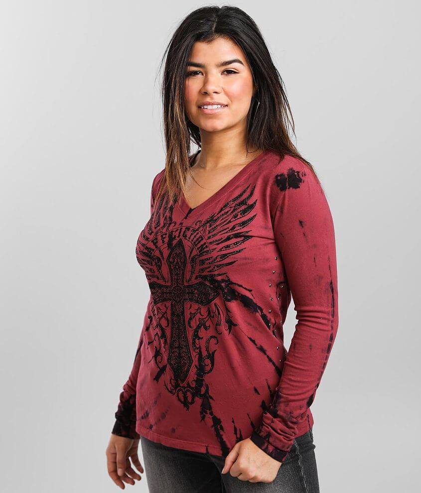Affliction Sapphire Lake T-Shirt front view