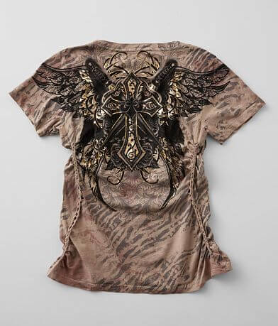 Affliction Lily Anne V-Neck T-Shirt back view