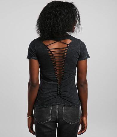 Affliction Brielle Lava Washed T-Shirt BACK