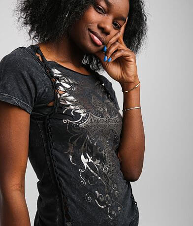Affliction Brielle Lava Washed T-Shirt MISC_DETAIL_1