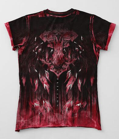 Affliction Catalina Plunging Cut-Out T-Shirt BACK