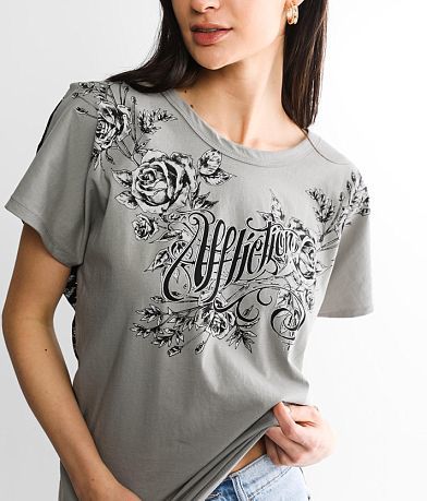 Affliction Julia Rose T-Shirt misc detail 2 view