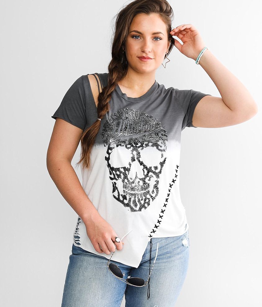 Affliction Rock N Skull T-Shirt front view