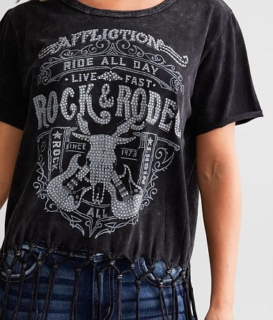 Affliction Rock &amp; Rodeo Fringe T-Shirt misc detail 1 view