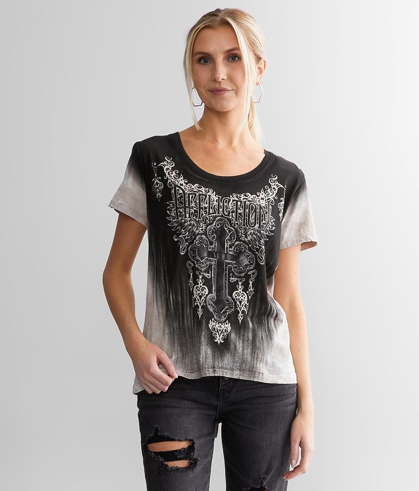 Affliction Adoria T-Shirt front view