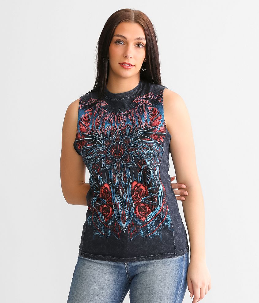 Affliction Infernal Savagery Tank Top front view