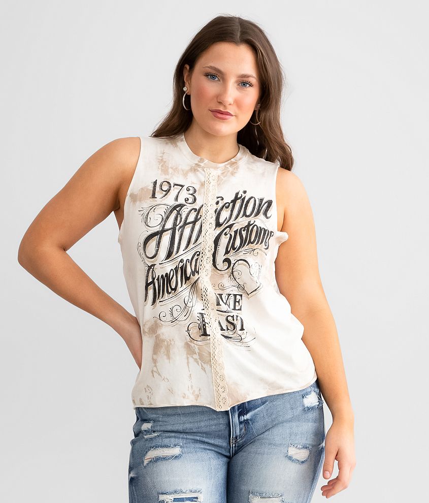 Affliction American Customs Shotgun Wedding Muscle Tank Top