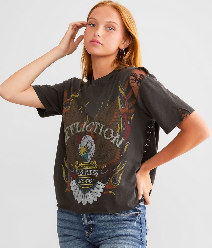 Affliction American Customs Speed To Burn T-Shirt front view